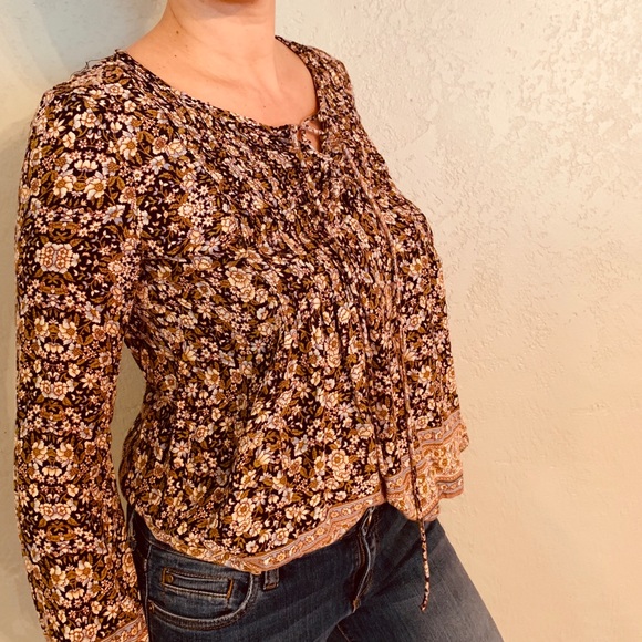 Lucky Long Sleeve Boho Blouse - Picture 2 of 3